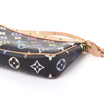 Louis Vuitton Monogram Multicolor Pochette Accessories Black 8 of 9