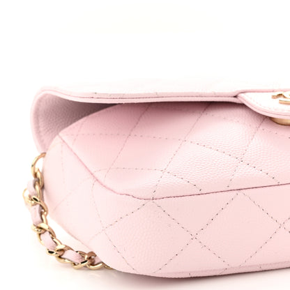 Chanel Caviar Quilted Flap Phone Holder With Chain Light Pink 10 of 11