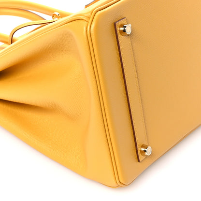 Hermes Epsom Birkin 35 Jaune Ambre 9 of 11