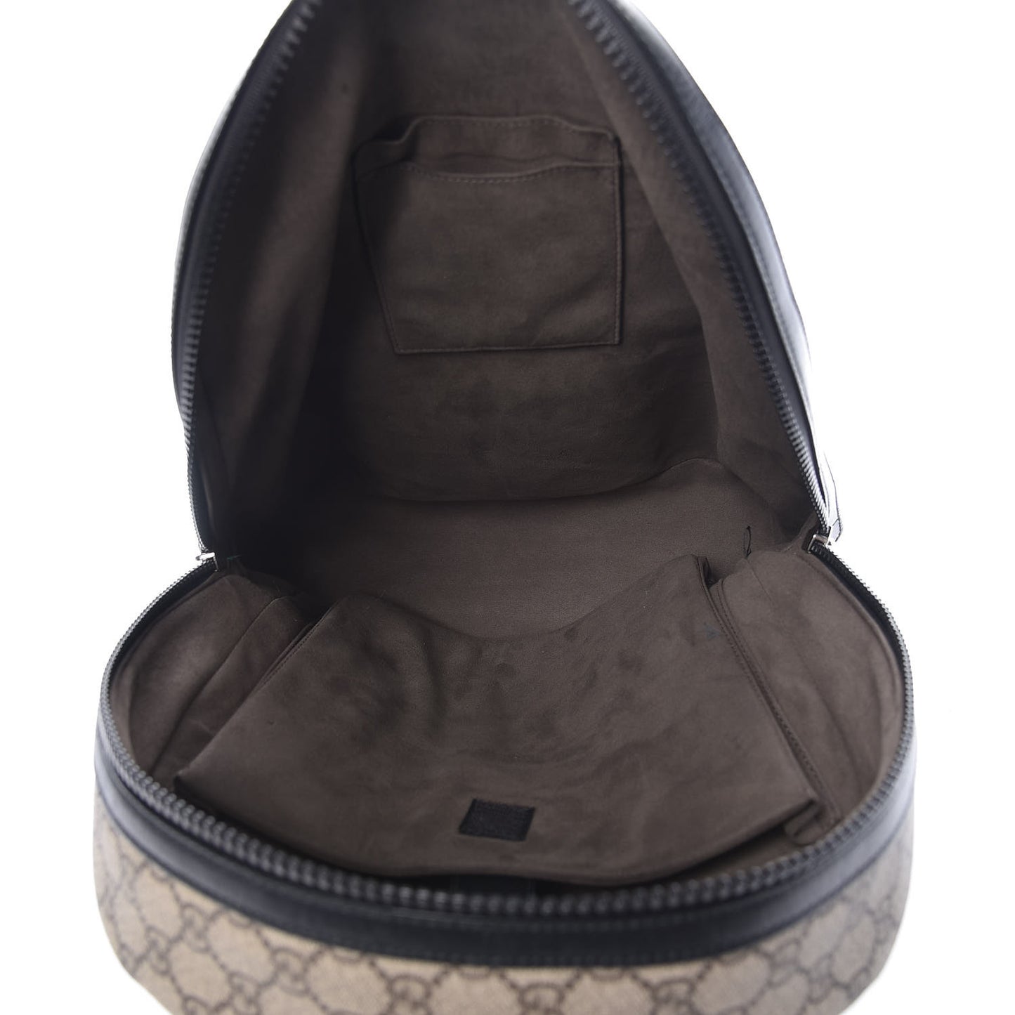 GG Supreme Monogram Medium Backpack Black