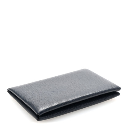 Hermes Epsom Calvi Card Case Bleu Nuit 4 of 8