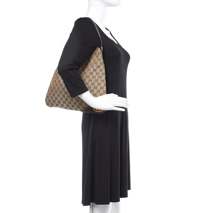Gucci Monogram Medium New Britt Hobo Dark Brown 2 of 14