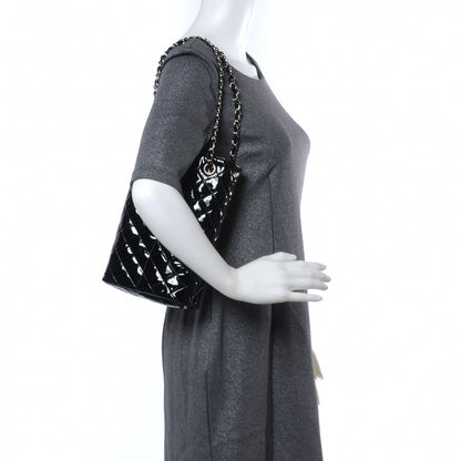 Chanel Patent Upside Down Flap Tote Bag 2 of 9