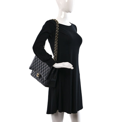 Chanel Caviar Quilted Maxi Double Flap Black 2 of 9