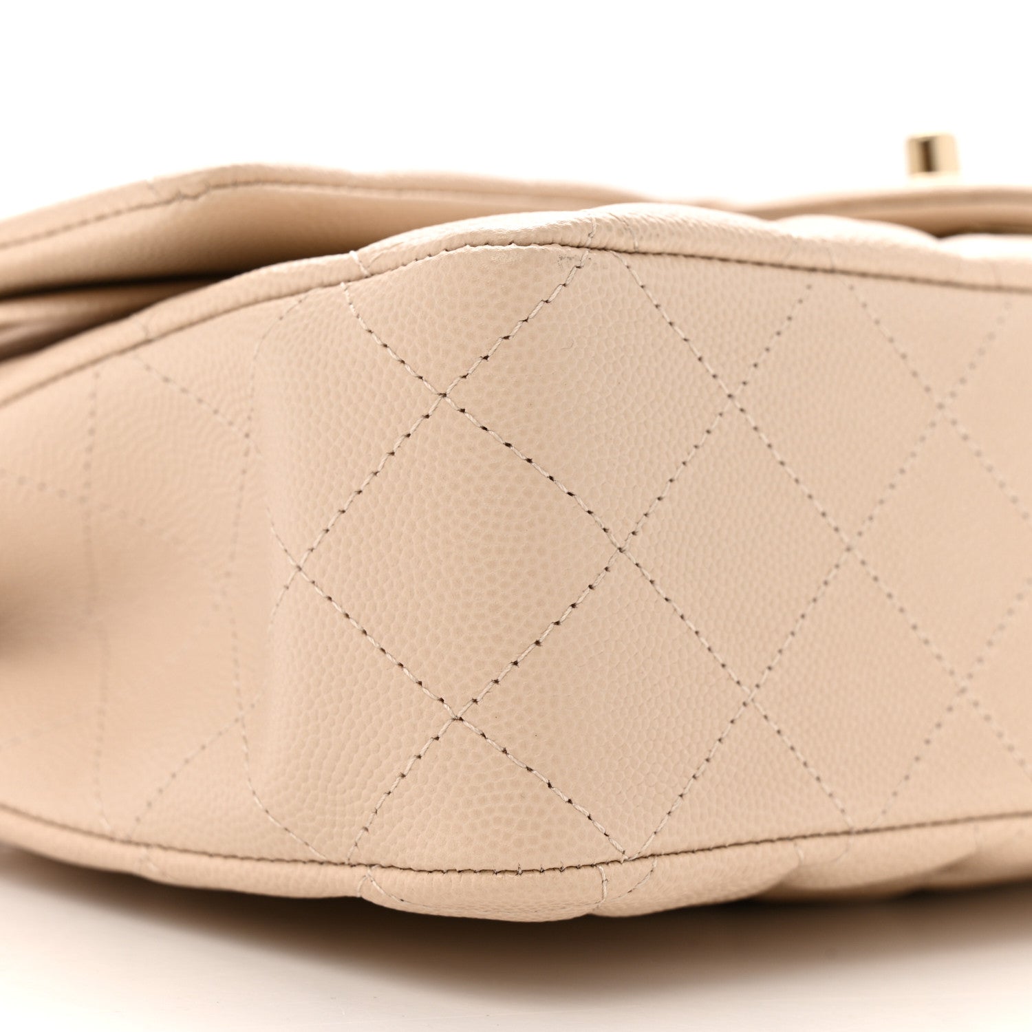 Chanel Caviar Quilted Medium Double Flap Ecru 9 of 12