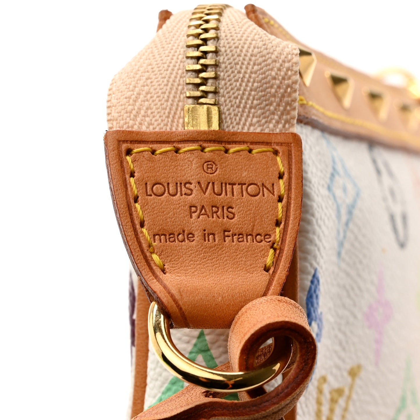 Monogram Multicolor Pochette Accessories White