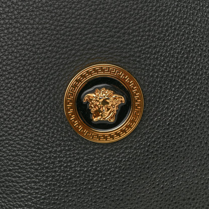 Versace Grained Calfskin La Medusa Convertible Tote Bag Black 11 of 11