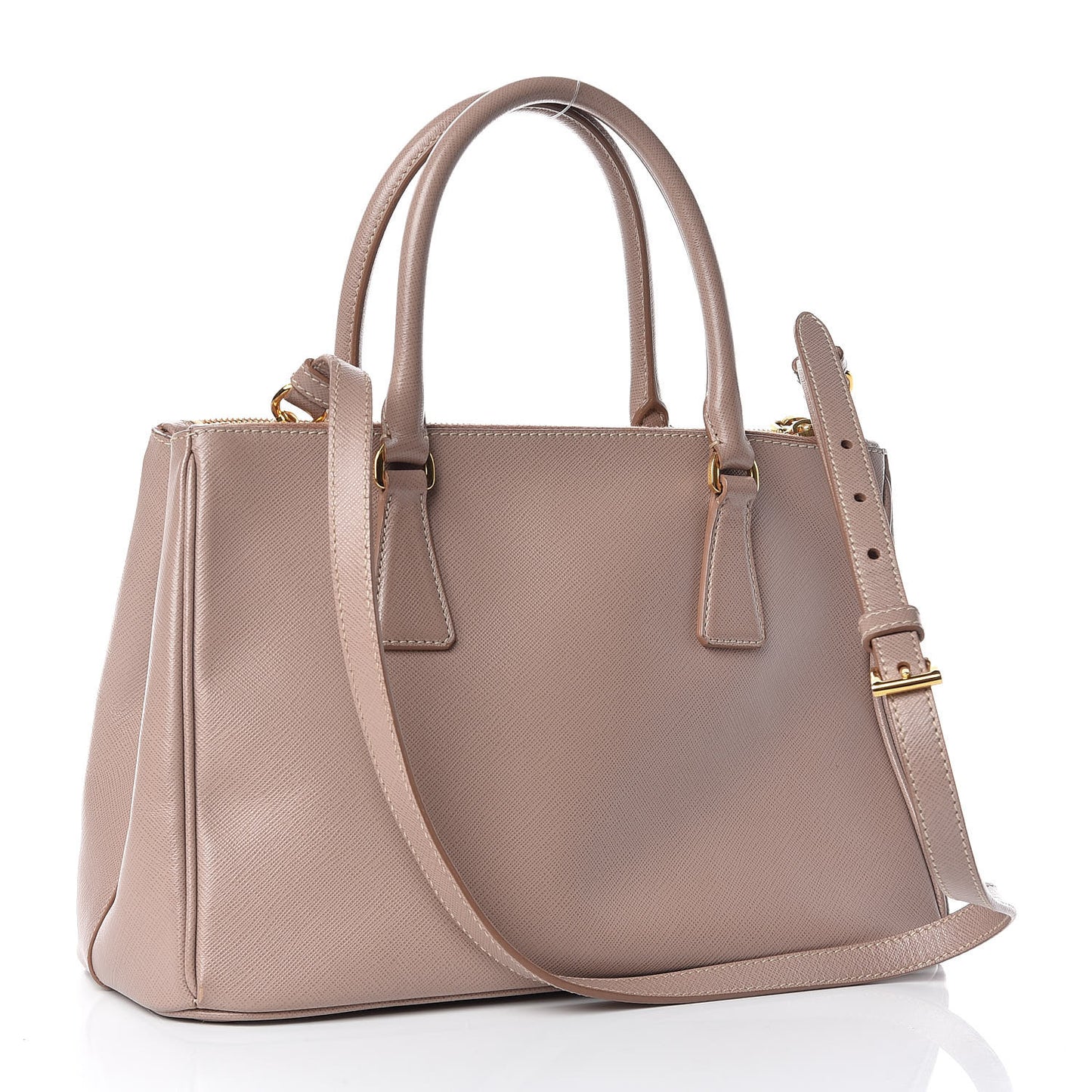 Saffiano Small Galleria Double Zip Tote Cammeo
