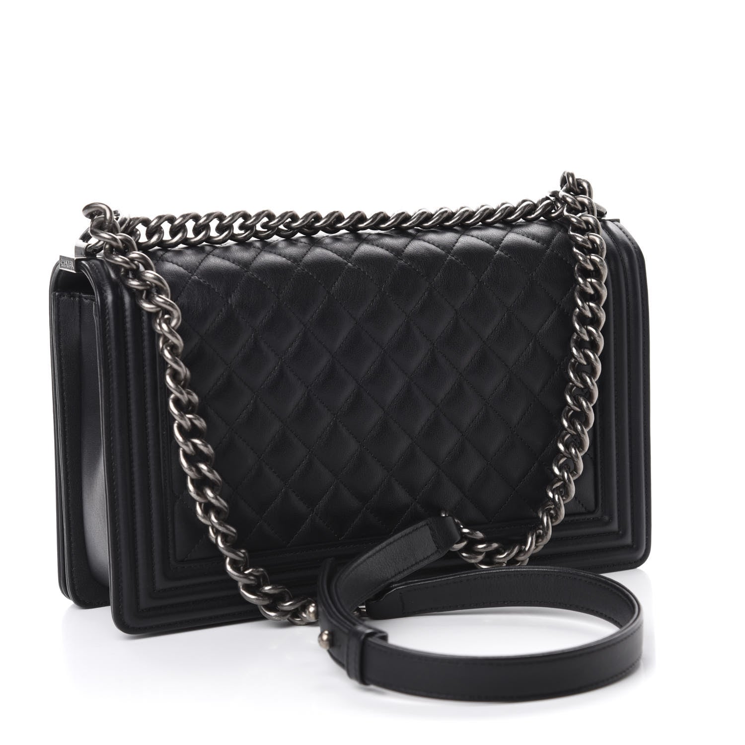 Chanel Calfskin Quilted New Medium Boy Flap Black 3 of 11