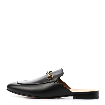 Gucci Calfskin Womens Princetown Slippers 40.5 Black 1 of 7