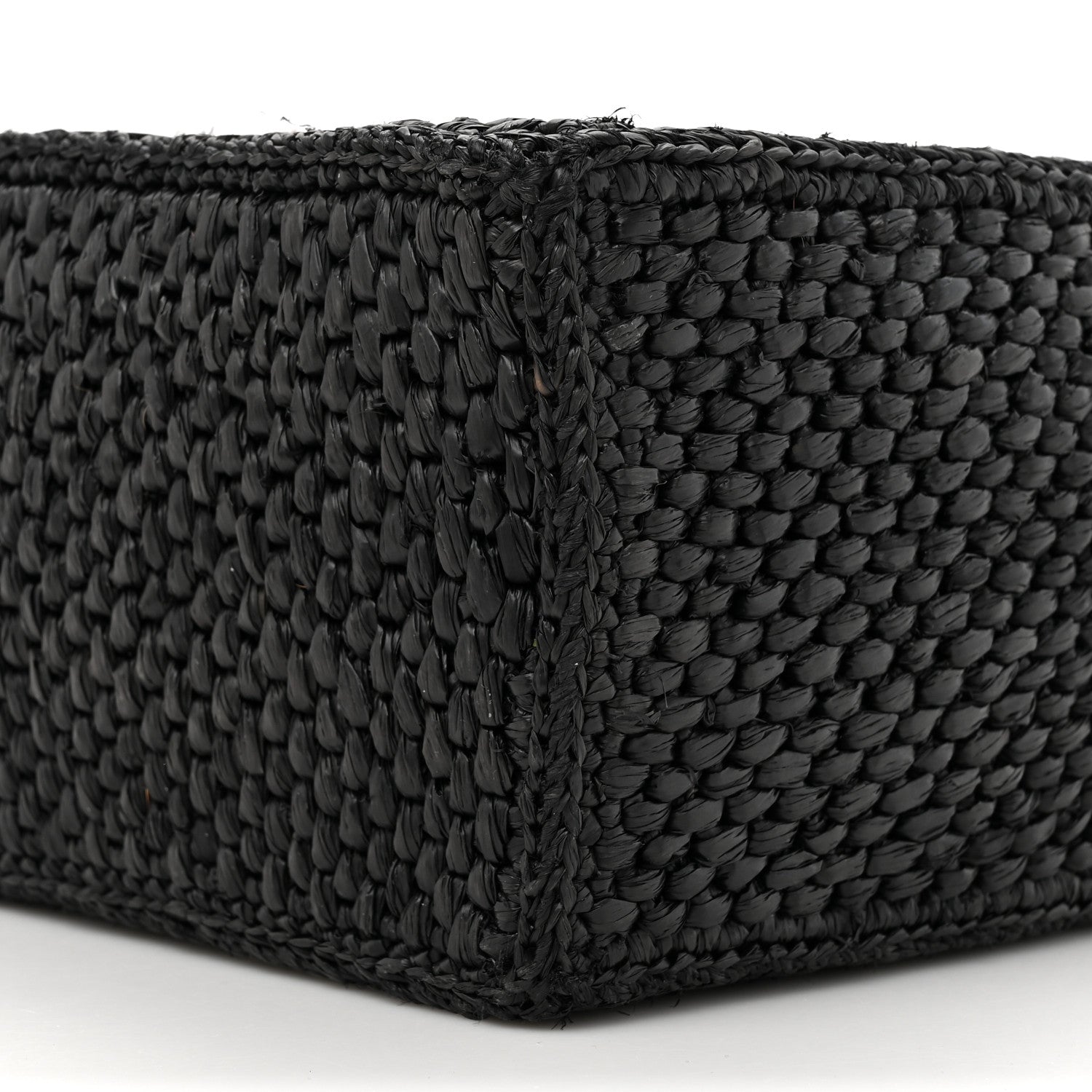 Loewe Raffia Small Paula's Ibiza Logo Tote Black White 8 of 10