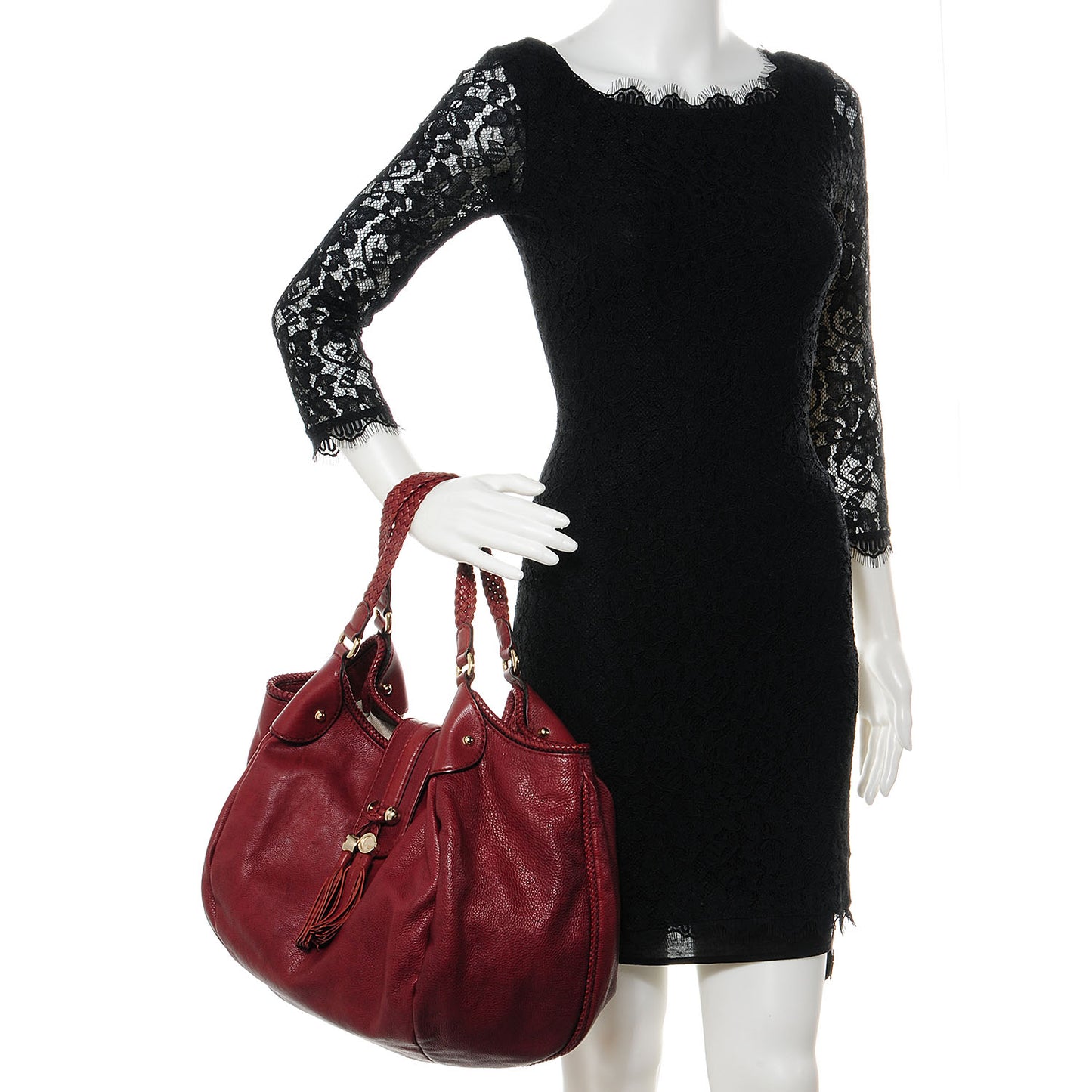 Leather Marrakech Shoulder Bag Red