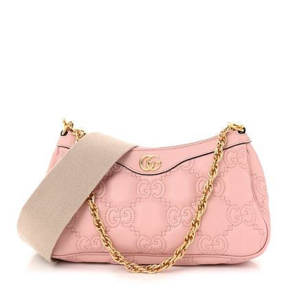 Gucci Calfskin GG Matelasse Chain Handbag Perfect Pink Natural 1 of 11