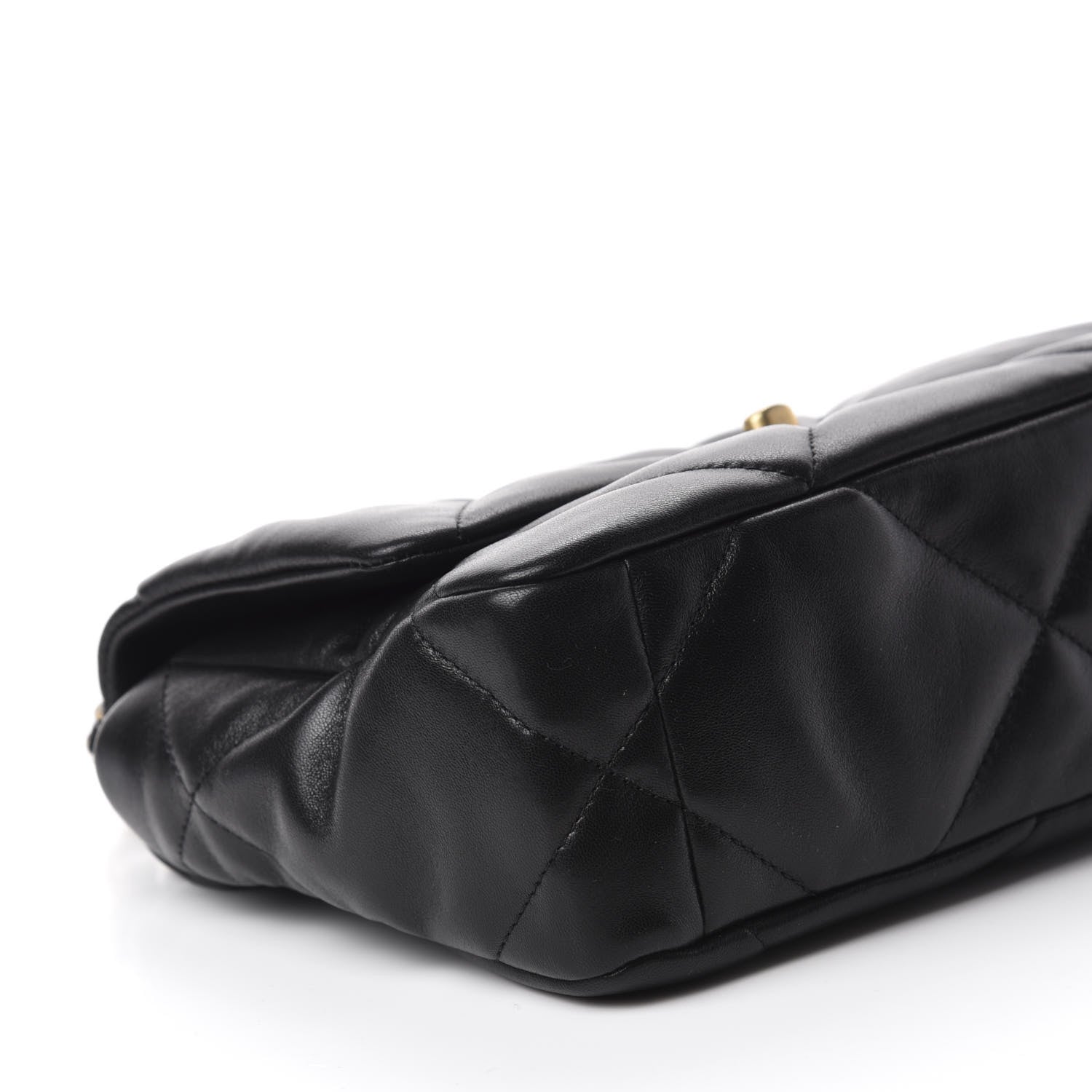 Chanel Lambskin Quilted Medium 19 Flap Black 6 of 11