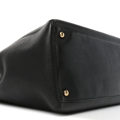 Chanel Calfskin Cerf Executive Shopper Tote Black 9 of 10