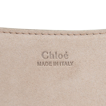 Chloe Suede Smooth Calfskin Drew Shoulder Bag Motty Grey 6 of 7