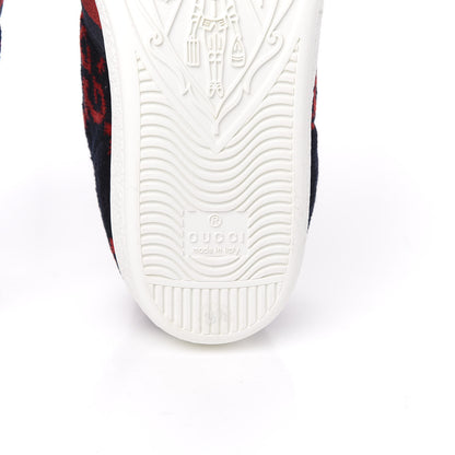 Gucci Terry Cloth GG Monogram Web Womens Ace Sneakers 35.5 Blue Red 7 of 10
