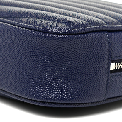 Saint Laurent Grain De Poudre Matelasse Monogram Mini Lou Camera Bag Denim 10 of 12
