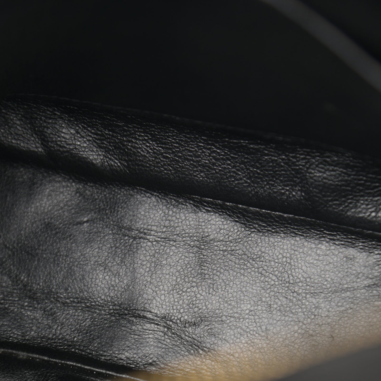 Lambskin Quilted Tassel Flap Camera Case Black