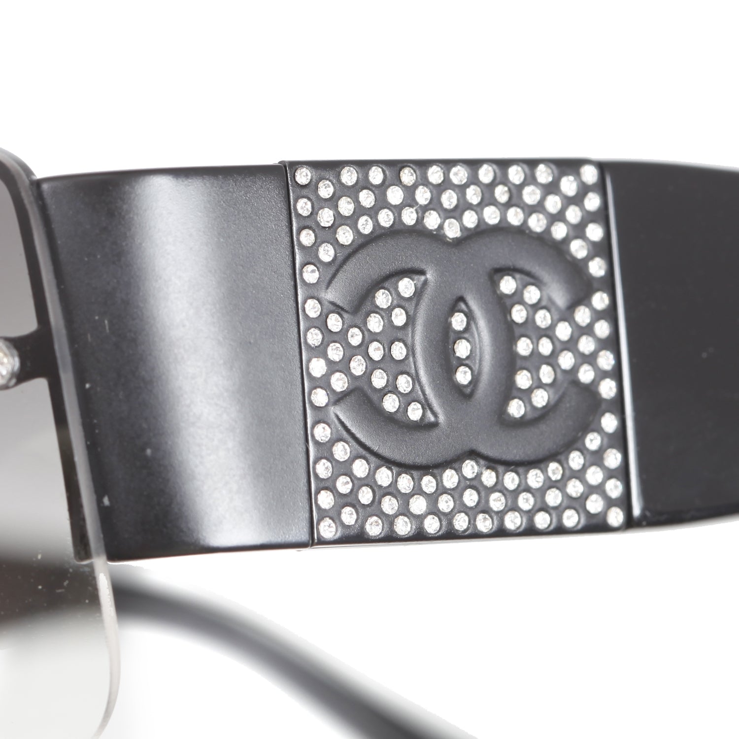 Chanel Crystal CC Logo Sunglasses 4117 B Black 8 of 12