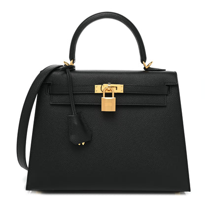 Hermes Epsom Kelly Sellier 25 Black 1 of 10