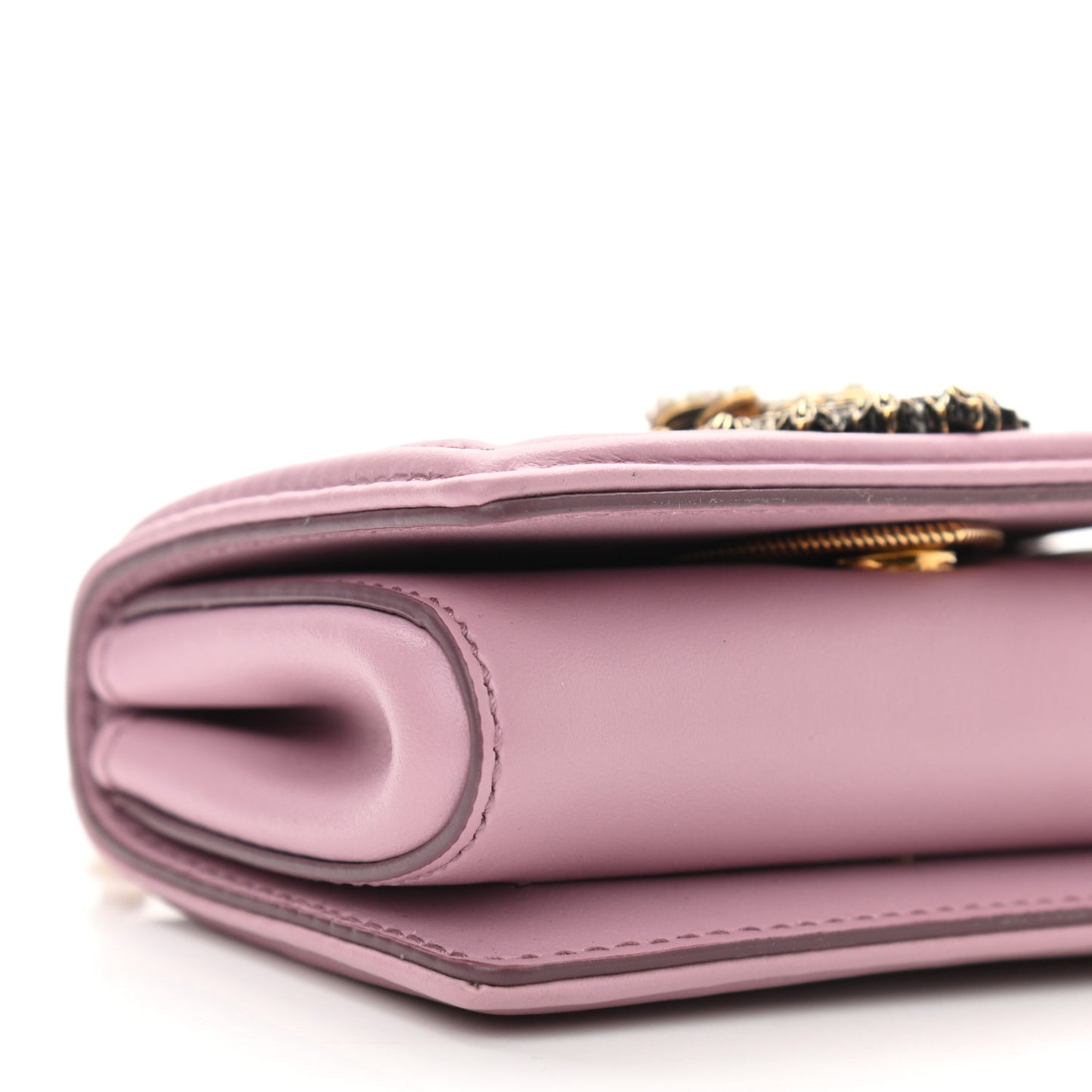 Calfskin Micro Devotion Crossbody Bag Pink