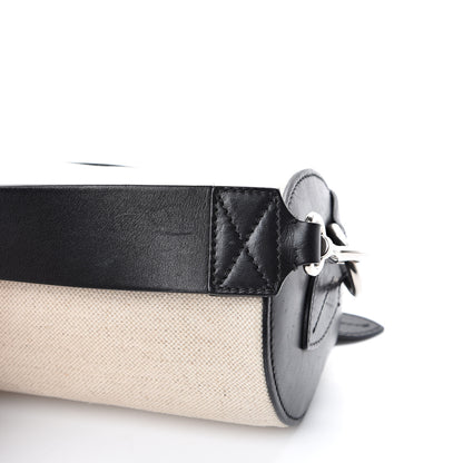 Burberry Calfskin Linen The Barrel Bag Black 14 of 15