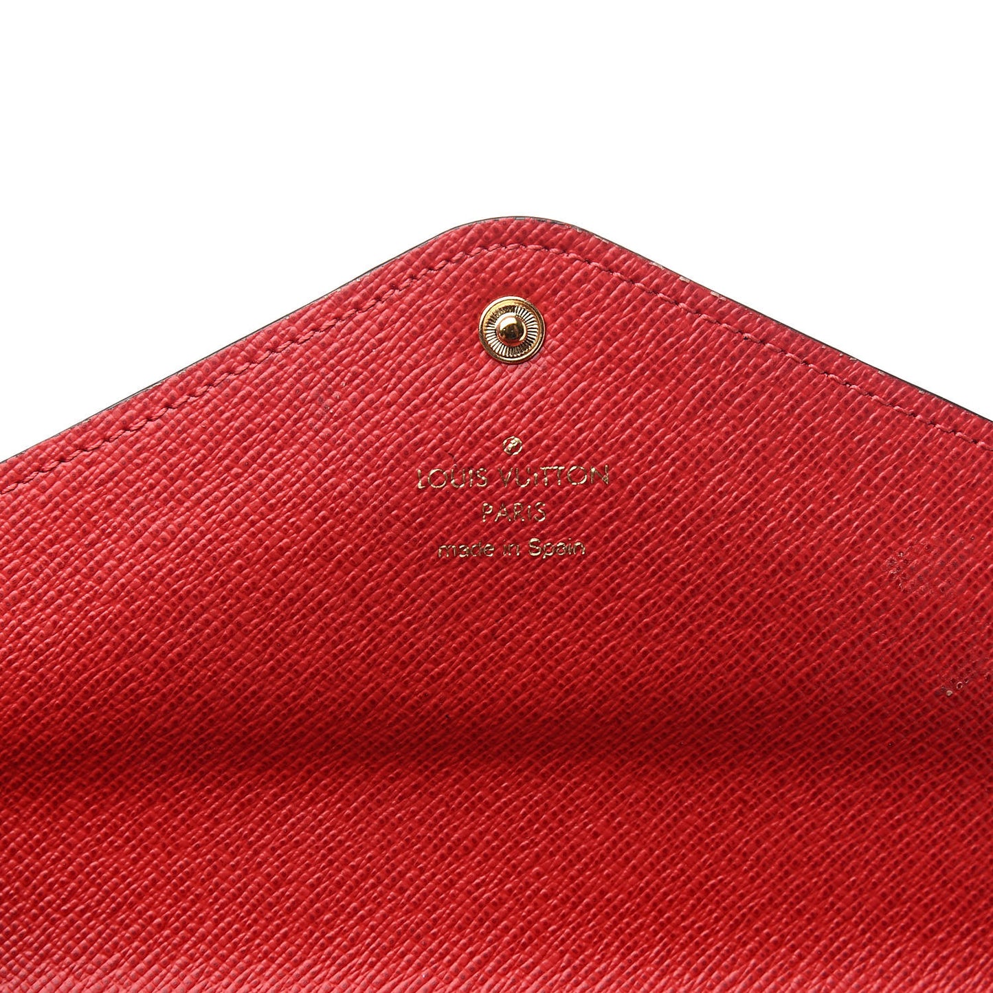 Damier Ebene Josephine Wallet Red