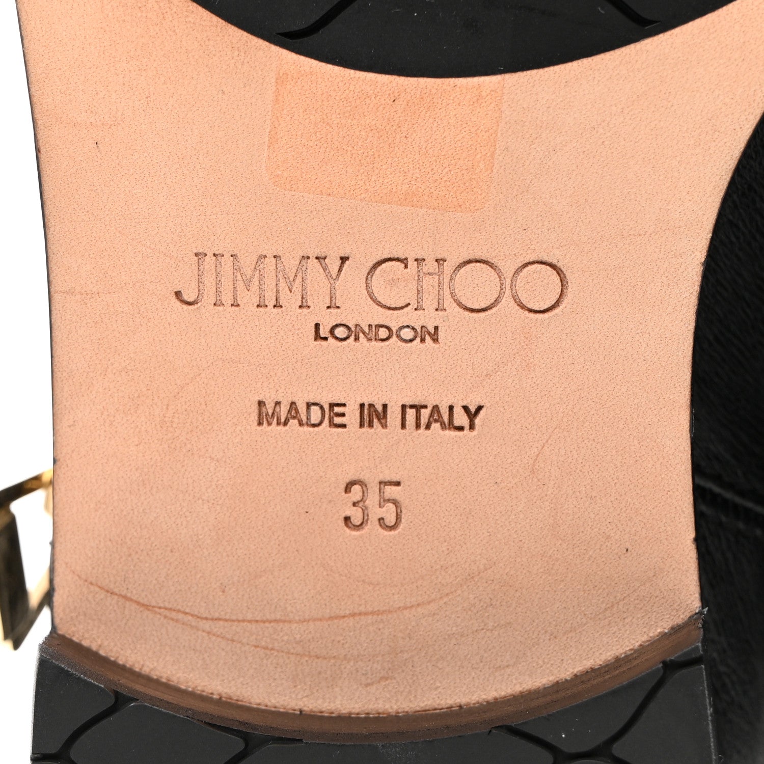 Jimmy Choo Grainy Calfskin Dondo Boots 35 Black 7 of 7