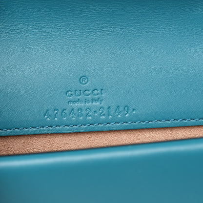 Gucci Velvet Super Mini Dionysus Shoulder Bag Pavone Cyan 6 of 9