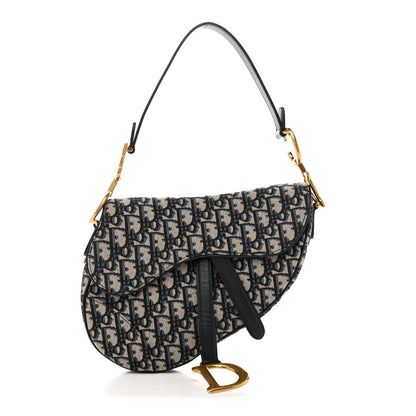 Christian Dior Oblique Saddle Bag Blue 1 of 12