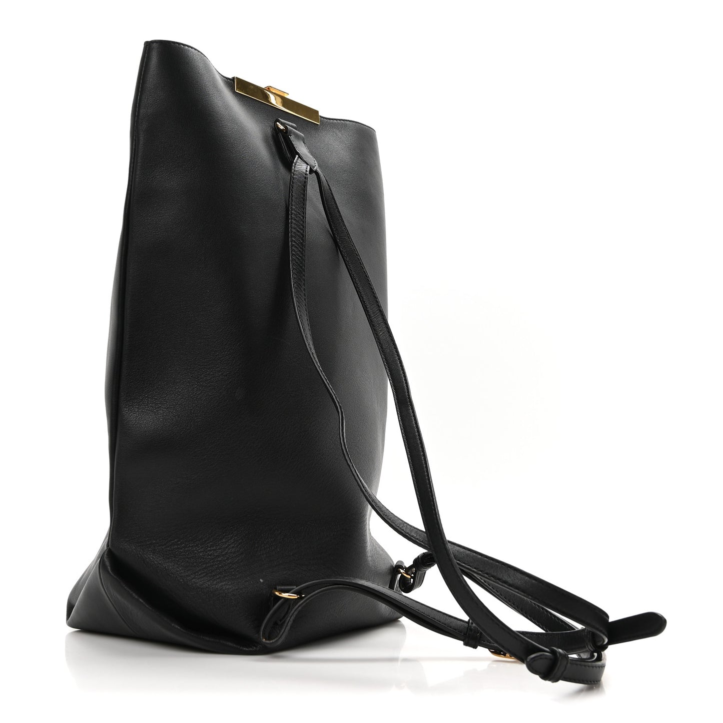Vintage Calfskin Iris Backpack Black