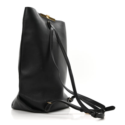 Khaite Vintage Calfskin Iris Backpack Black 3 of 9