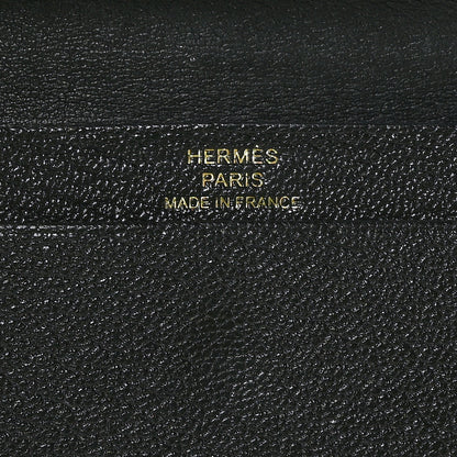 Hermes Chevre Mysore Mini Bearn Wallet Black 7 of 7
