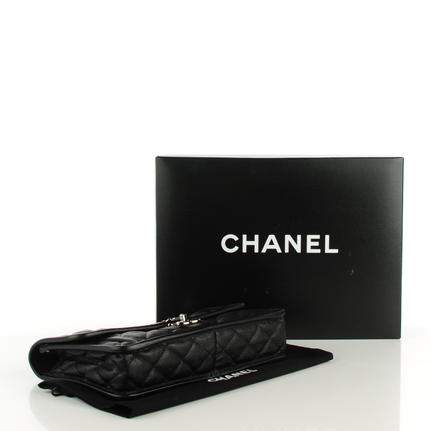 Chanel Caviar Quilted Medium French Riviera Flap Black 5 of 10