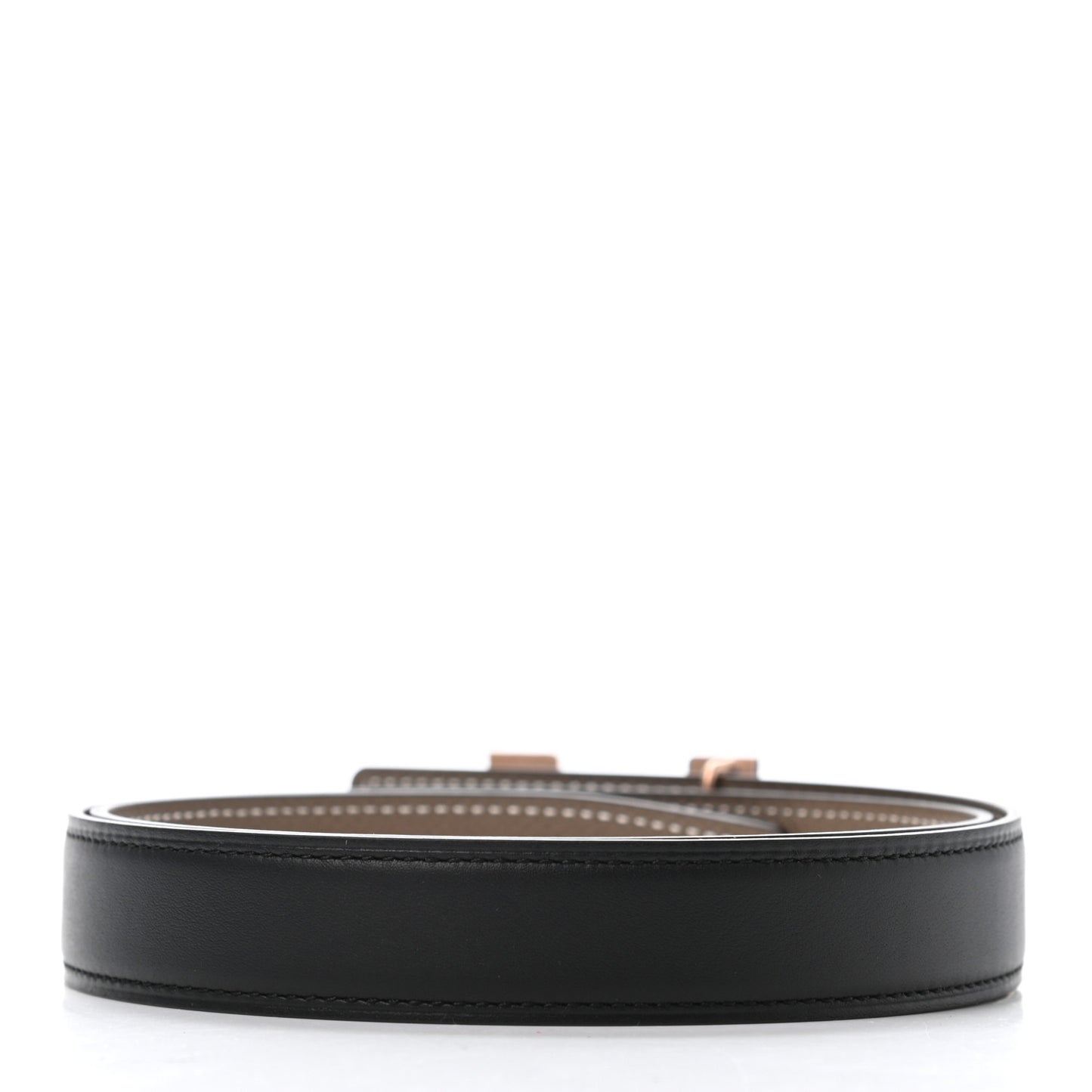 Swift Epsom 24mm Mini Constance H Belt 75 Black Etoupe
