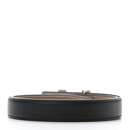 Hermes Swift Epsom 24mm Mini Constance H Belt 75 Black Etoupe 2 of 4