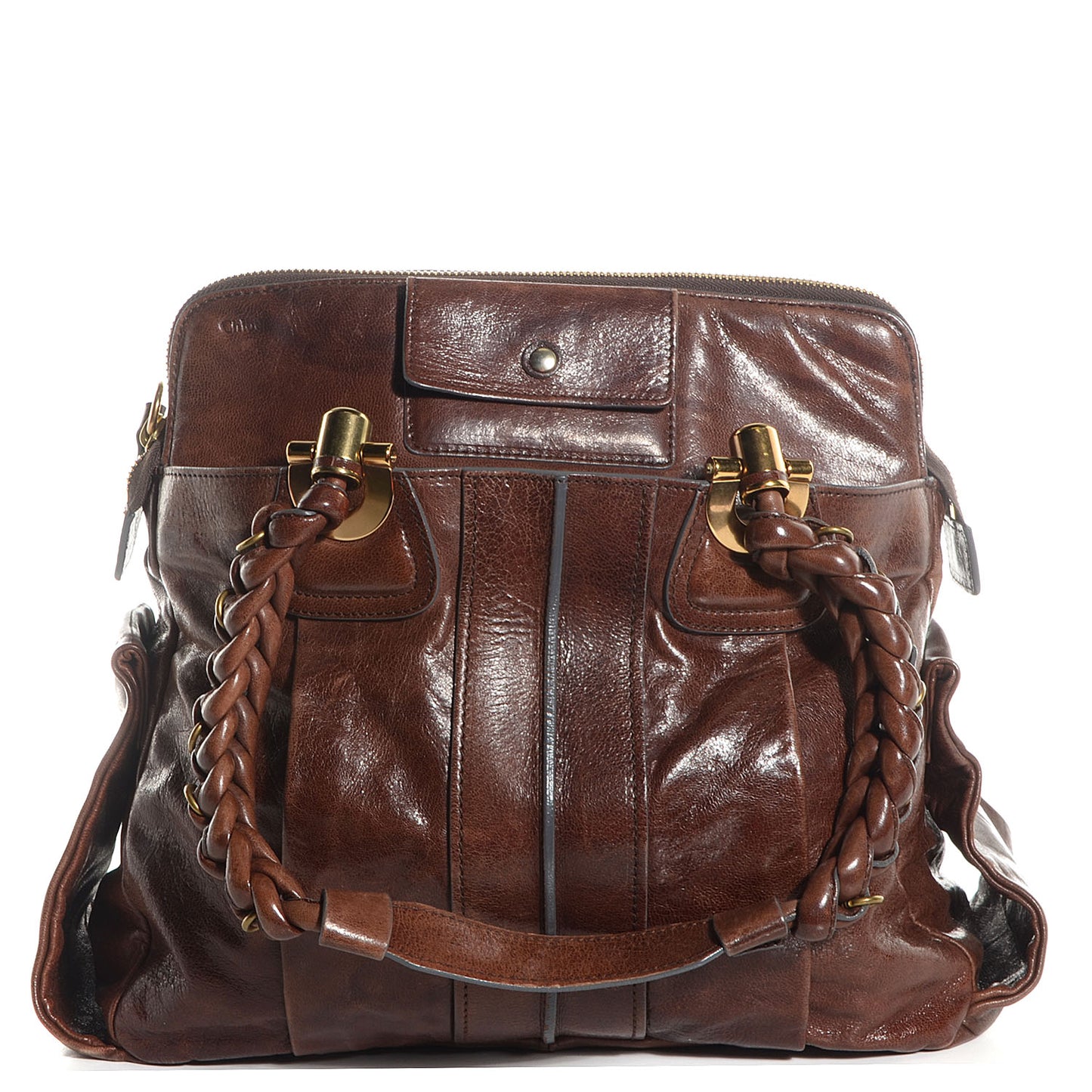 Lambskin Heloise Hobo Moka