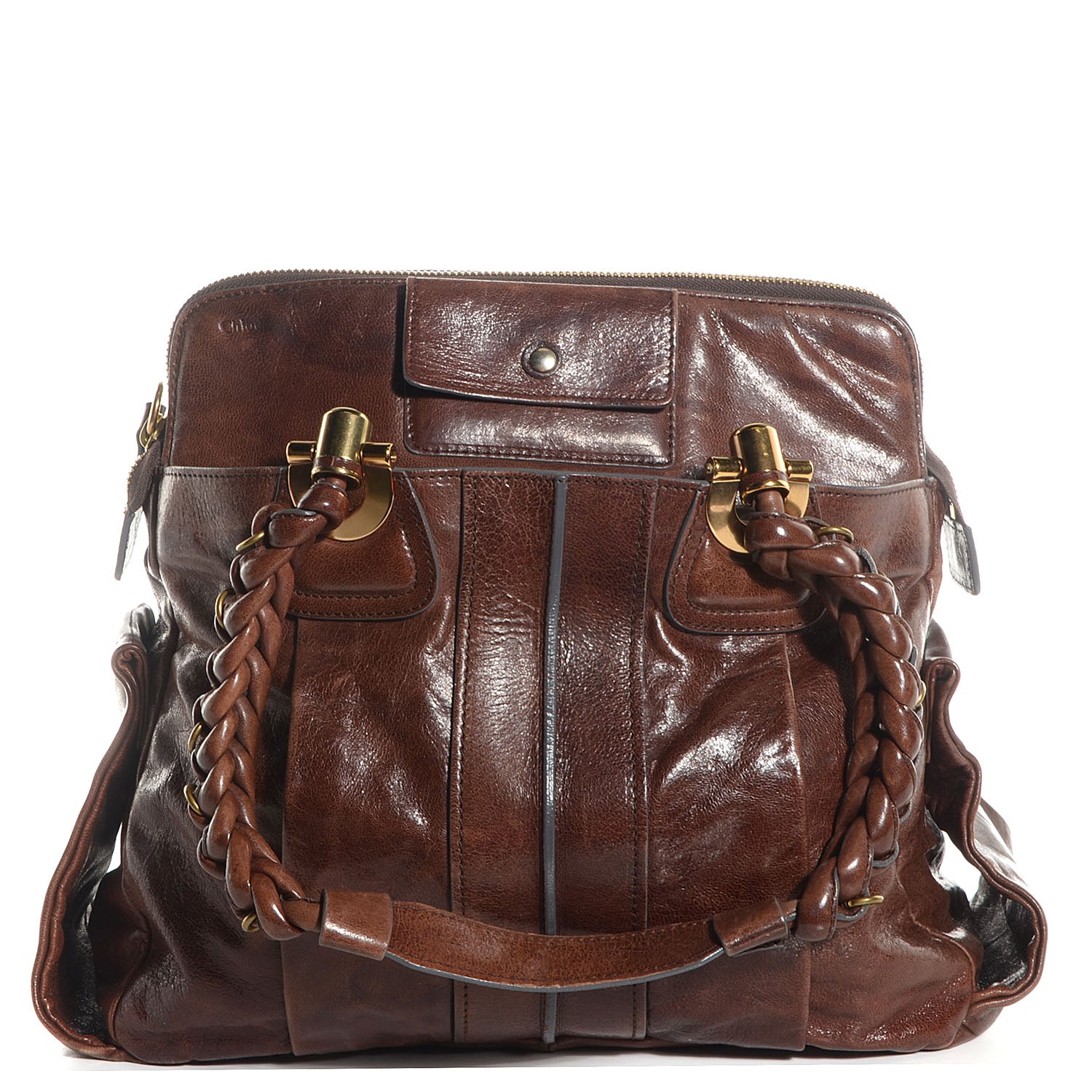 Chloe Lambskin Heloise Hobo Moka 1 of 10