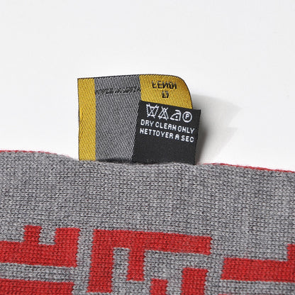 Fendi Wool FF Signature Scarf Red 5 of 5