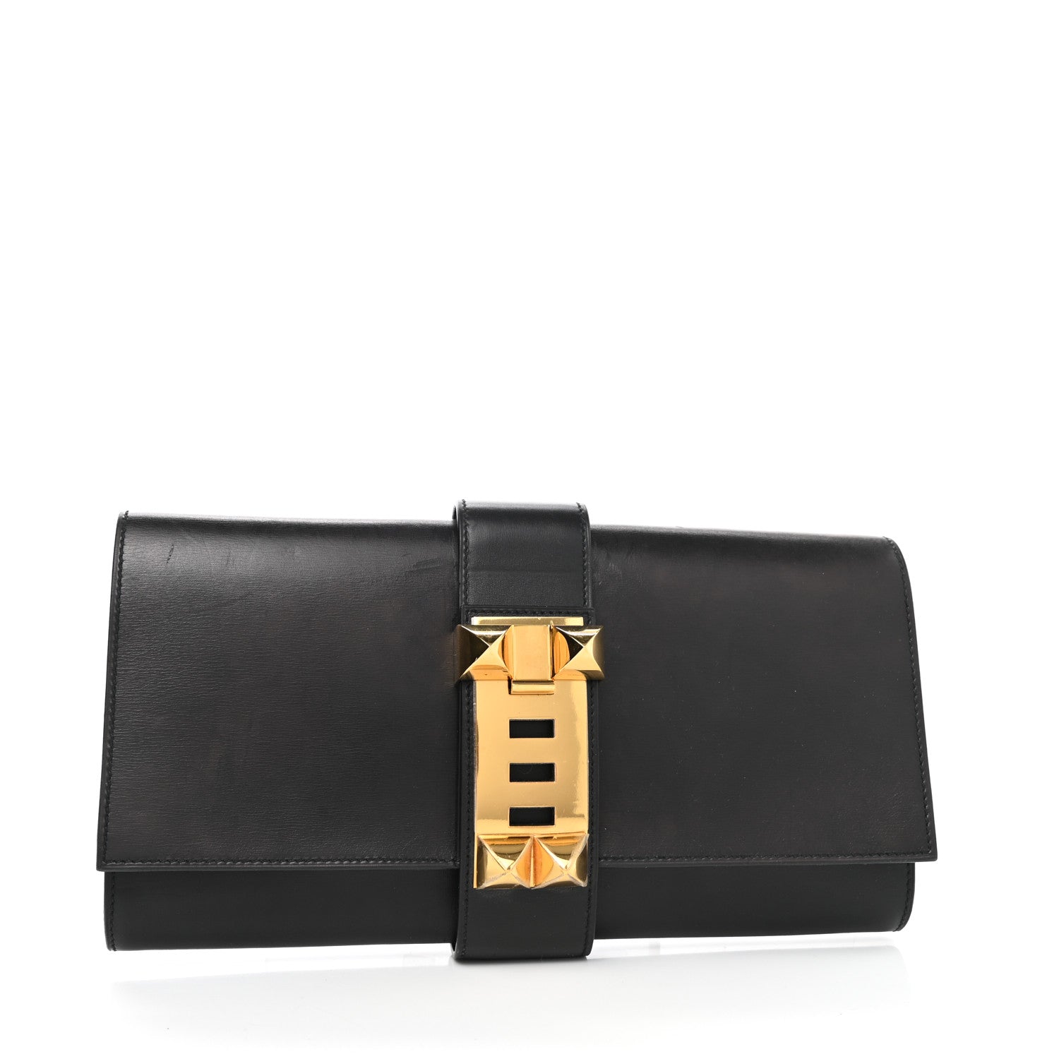 Hermes Box Medor 29 Clutch Black 1 of 8