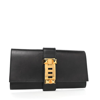 Hermes Box Medor 29 Clutch Black 1 of 8