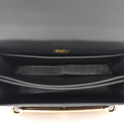 Hermes Shiny Alligator Mini Sac Roulis Black 5 of 11