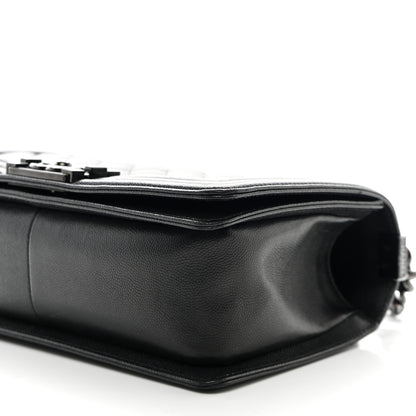 Chanel Caviar Quilted Medium Boy Flap So Black 10 of 10