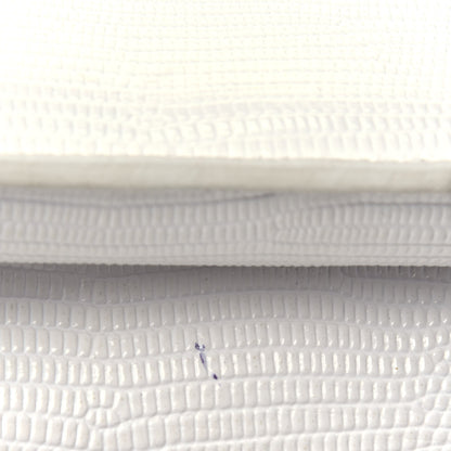 Balenciaga Patent Calfskin Lizard Embossed XS Sharp Top Handle Bag White 12 of 12