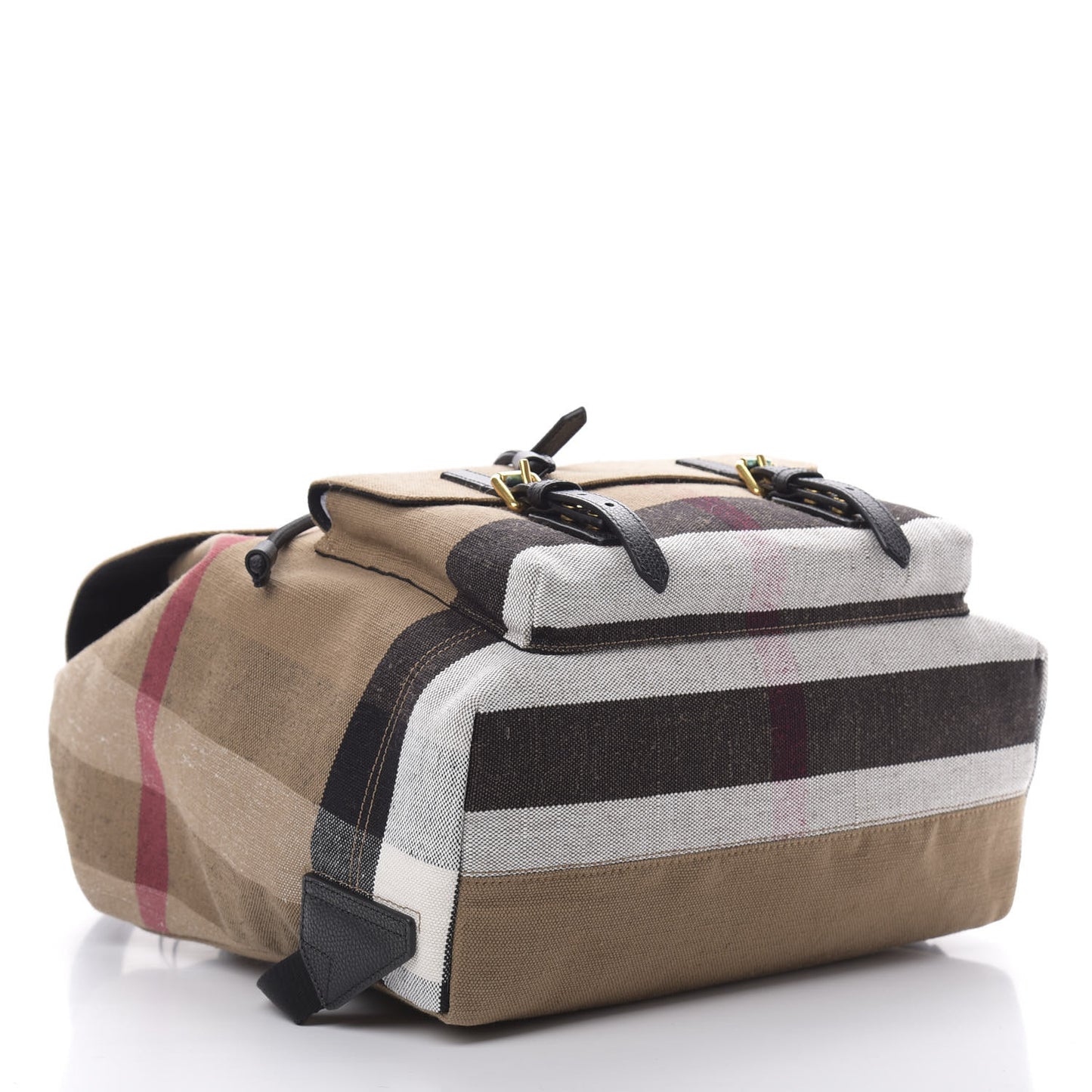 Canvas Mega Check Brookdale Backpack Black