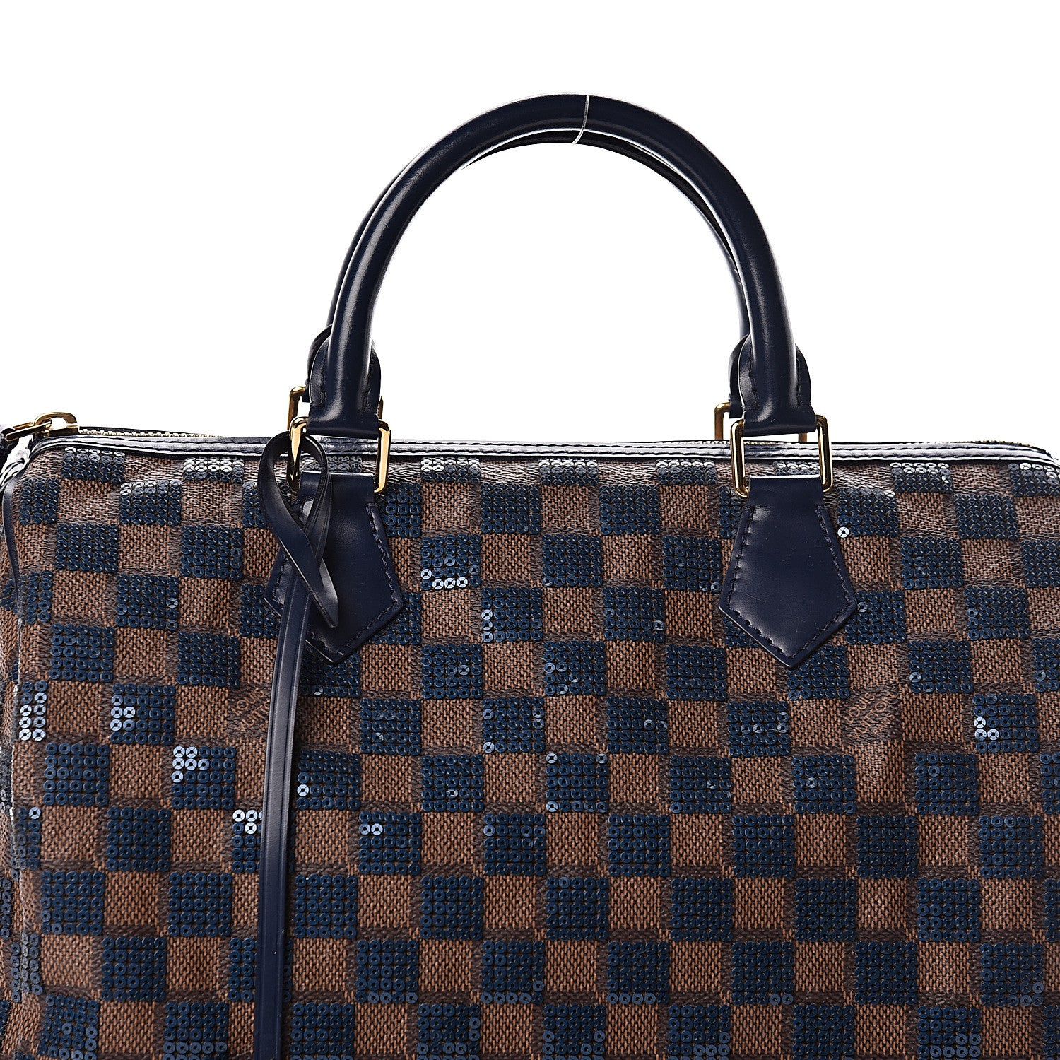 Louis Vuitton Damier Paillettes Speedy 30 Blue 8 of 10