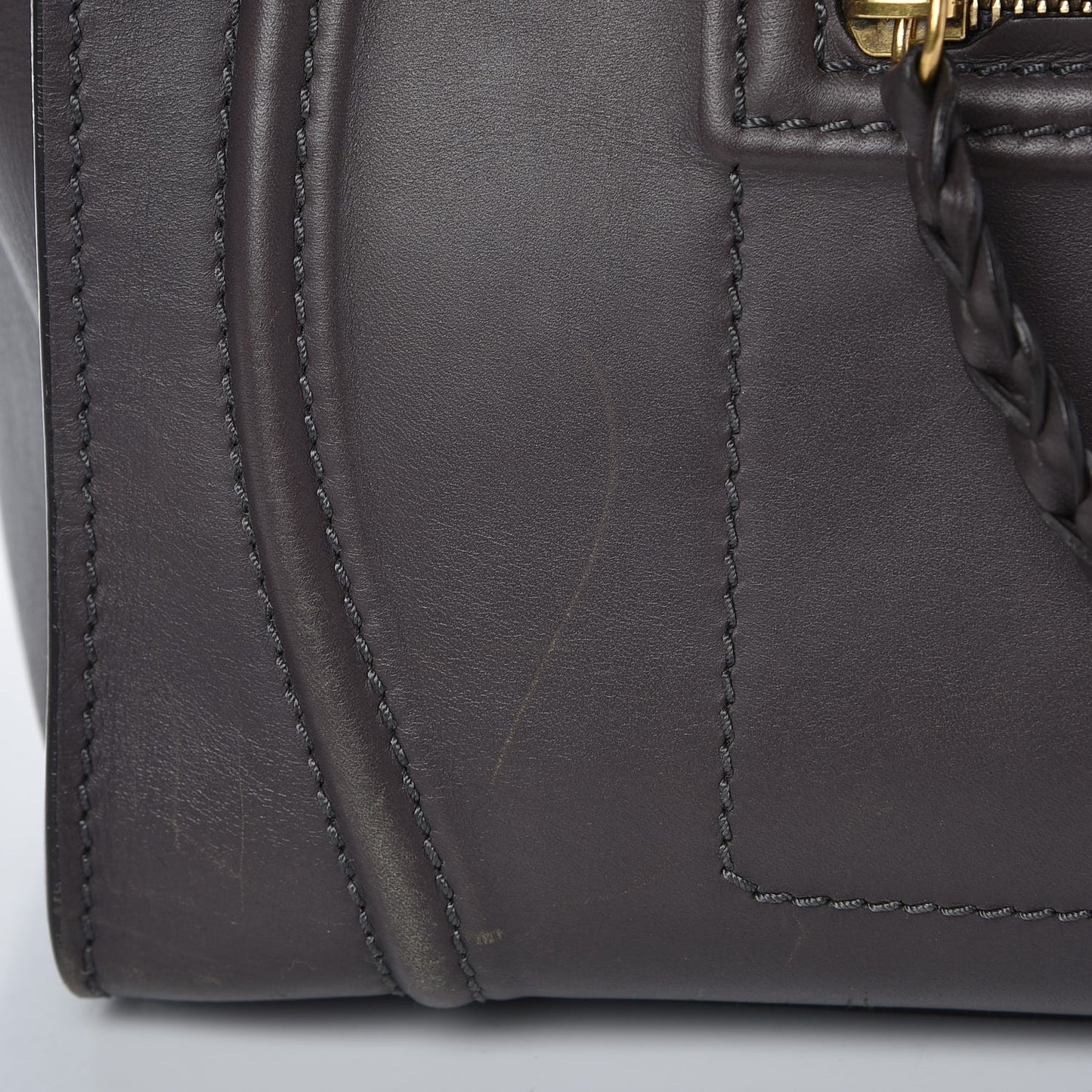 Smooth Calfskin Medium Phantom Luggage Grey