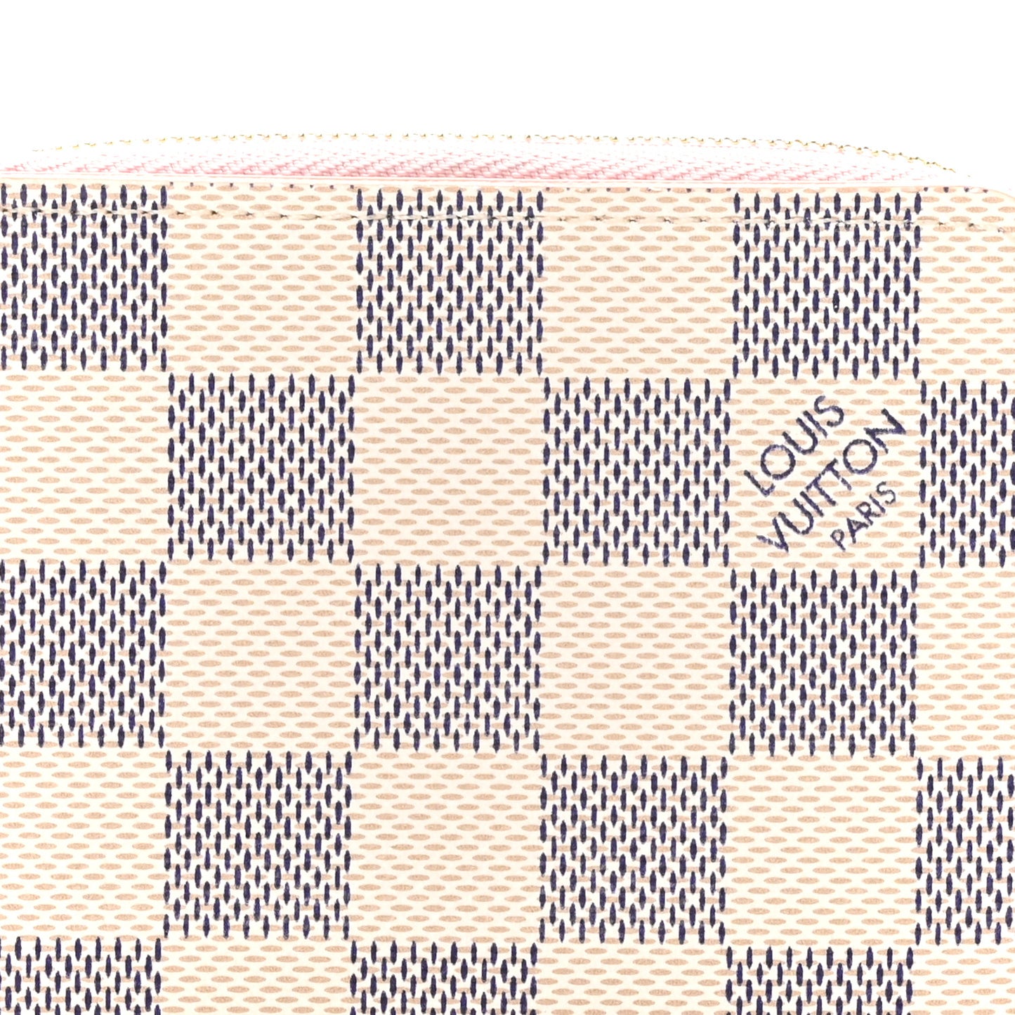 Damier Azur Zippy Coin Purse Rose Ballerine