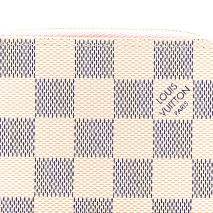 Louis Vuitton Damier Azur Zippy Coin Purse Rose Ballerine 7 of 8